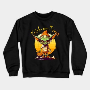 Halloween Goblin Trick or Treat T-Shirt for Boys Men Girls Women T Crewneck Sweatshirt